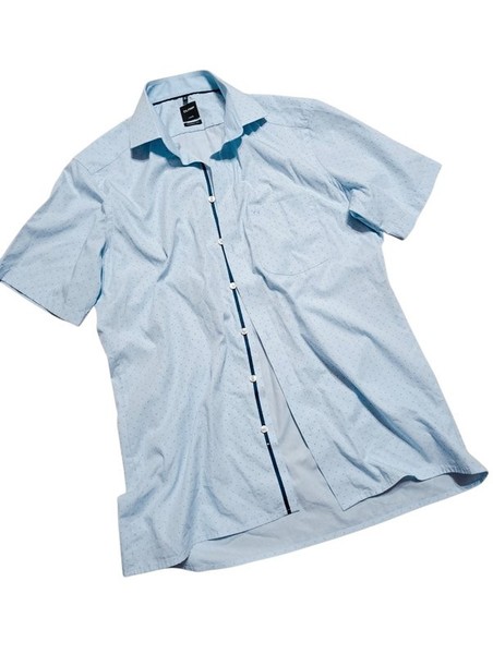 Men Olymp Shirt Blue Cotton 40 /L / 48 #BX5G