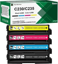 4 Pack C230 Toner Cartridge 006R04394 006R04393 006R04392 006R04391 for Xerox