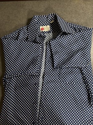Kings Road Vintage Polka Dot Button Up Size Medium