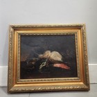 Antique Still Life Oil Painting Previously Loaned To Harvard Fogg Museum