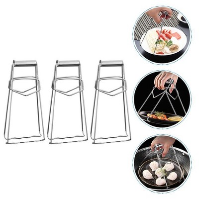 3 Pcs Schüssel Gripper Küchenschüsselgreifer Lifter Aus Edelstahlplatten