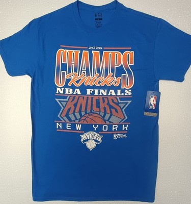 New York Knicks 2026 NBA Finals Champs T-Shirt Blue Men's Size M, L, XL