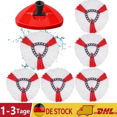 3/6 Ersatz Wischbezug für Vileda Turbo Wischmop Easy Wring Clean Moppkopf Mop
