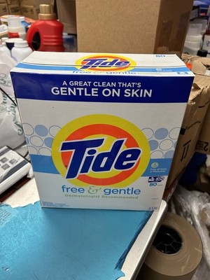 BIGGER BOX Tide  Free and Gentle Laundry Detergent Powder HE 80 Load 3.1 k 109oz