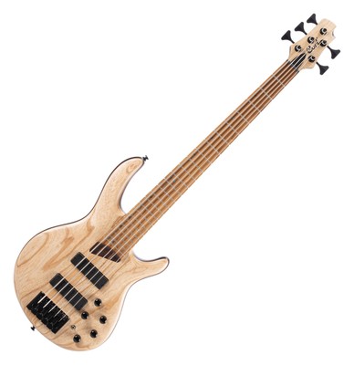 B-WARE Cort B5 Element Open Pore Natural 5-Saiter E-Bass Esche Decke Mahagoni