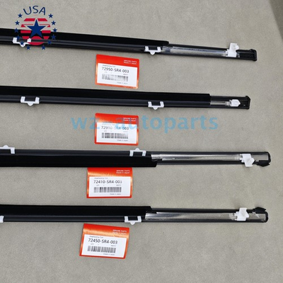 #ad New 4× Outer Weatherstrip Door Belt Rubber For Honda Civic 4D Sedan 1992 1995 $85.53