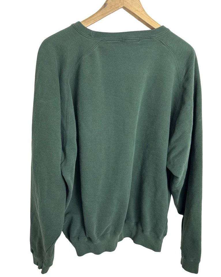 Vintage 90’s Nautica Men’s Green Crewneck Sweatshirt Size 2XL - Image 3 of 4
