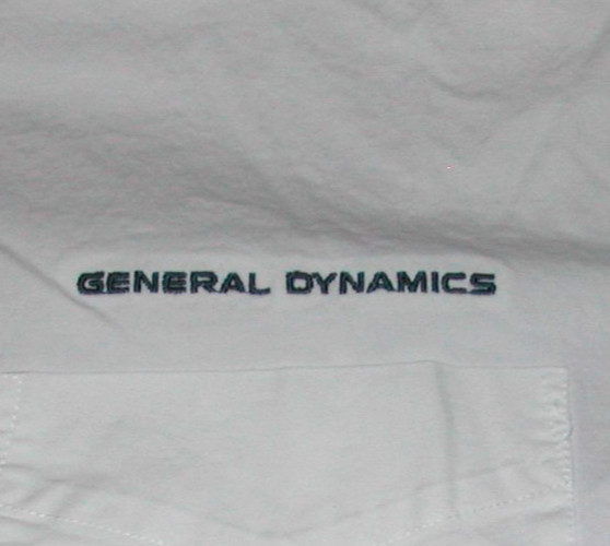 General Dynamics Employee Button Down Embroidered… - image 1