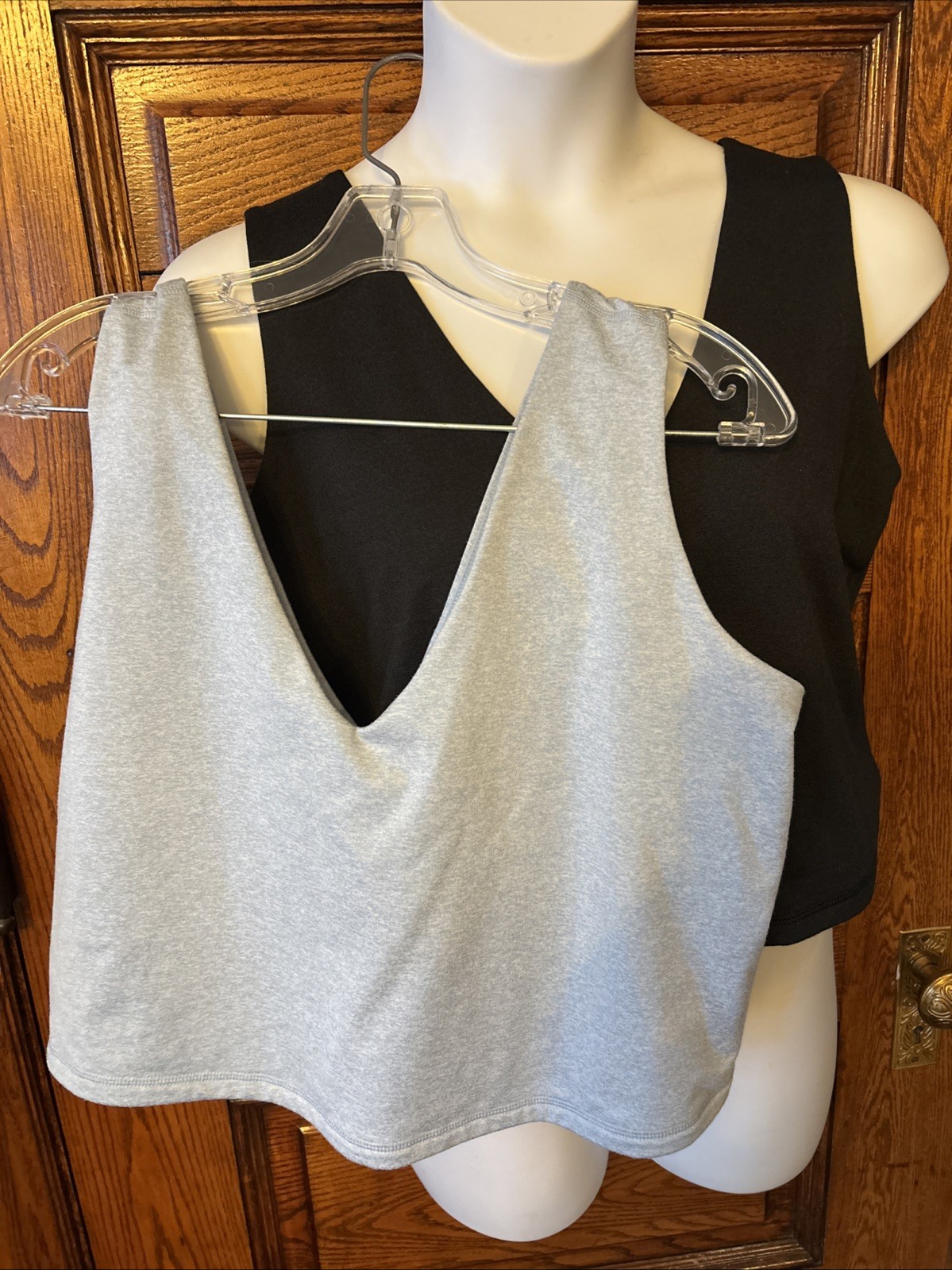 2 OLD NAVY Cloud Comfy Black & Lt Blue Double-Lay… - image 3