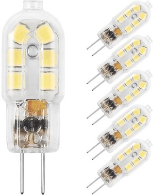 Amazing power G4 LED Bulb, 12V Bi 5 Count (Pack of 1), Daylight White 6000k 