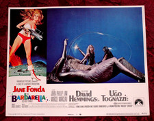 BARBARELLA 1968 John Phillip Law Jane Fonda LOBBY CARD POSTER sci-fi fantasy