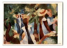 Impressionistic Women in Nature, Postcard