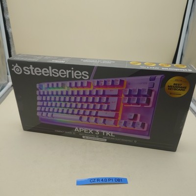 SteelSeries Apex 3 TKL Gaming Keyboard   Lavendel   RGB   TKL