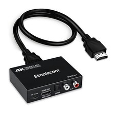 Simplecom Audio Extractor 4K HDMI to HDMI and Optical SPDIF 3.5mm RCA