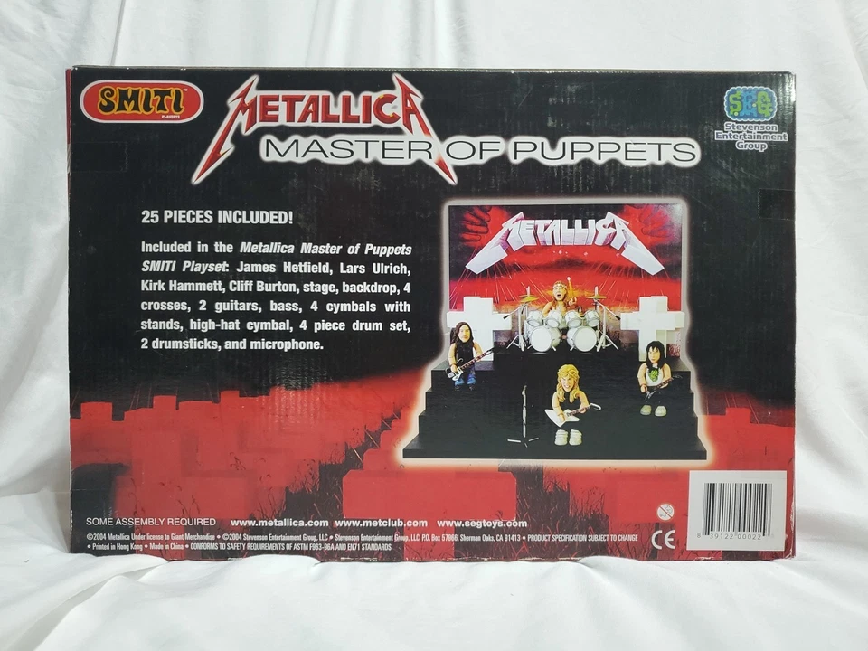 Metallica Master of Puppets Smiti Figure Playset 2004 Edition Sealed - Image 2 of 4