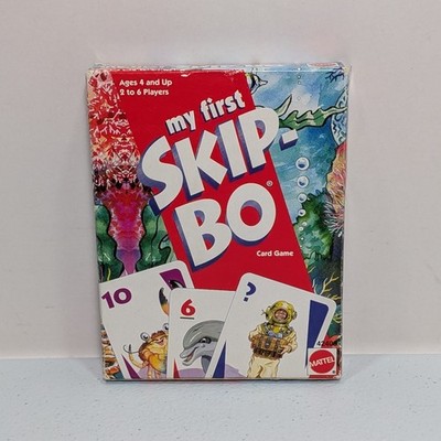My First Skip-Bo Card Game 1999 Mattel for 2-6 Players Ages 4+ 100% Complete