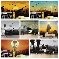 3D Military Background Self-adhesive Wallpaper Removable Wallpaper Wall Mural
