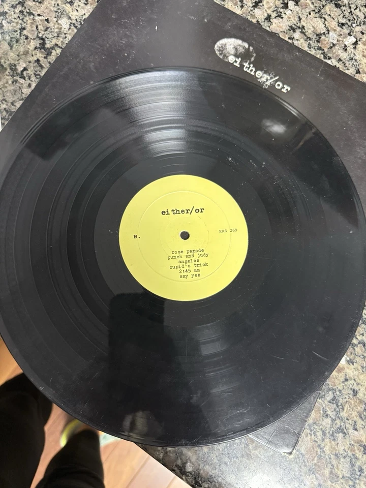 Elliot Smith Either/or LP (KRS 269, 1997) Indie Rock, First Edition - Image 3 of 4