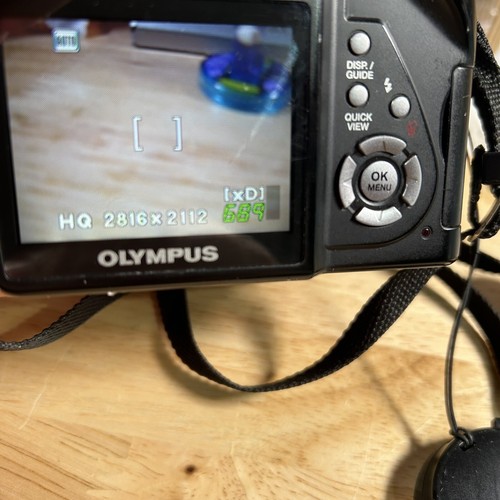 Olympus SP Series SP-500 UZ 6.0MP Digital Camera -Black -Tested & Working - Picture 7 of 8