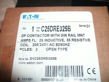 EATON C25DRE325B 208/240V COIL 3 POLE 25A/35A CONTACTOR