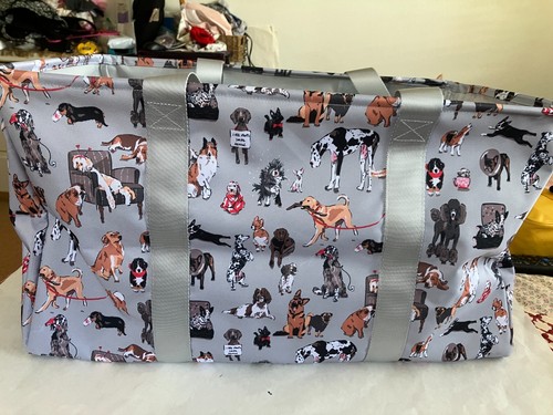 Vera Bradley Lighten Up Oversized Car Tote Dog Show Collapsible NWT - Picture 2 of 5