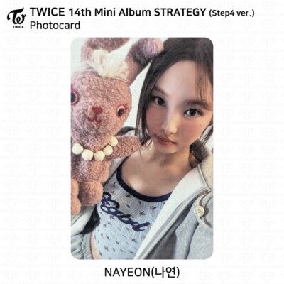TWICE 14th Mini Album STRATEGY Step1,2,3,4 Photocard Postcard