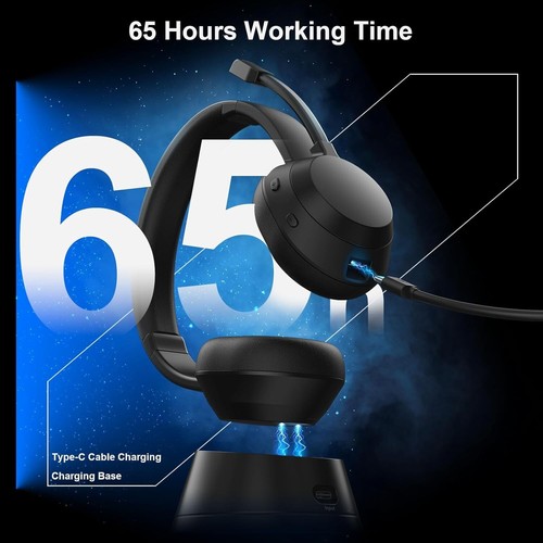 Wireless Headset with Mic for Work, Bluetooth Headset with Microphone - Picture 4 of 7