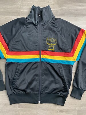 Vintage 80s BKB MCM Tracksuit jacket Color Block Hip Hop