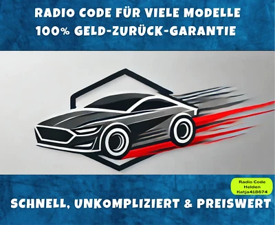 Radio Code Becker Renault Blaupunkt Mercedes Porsche Alpine Grundig Dacia Opel - Imagen 1 de 4