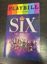 SIX June 2024 Broadway PRIDE Playbill! KHAILA WILCOXON Jasmine Forsberg STORM L!