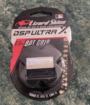 LIZARD SKINS DSP ULTRA X 0.5 Baseball/Softball Bat Grip NEW JET BLACK MLB
