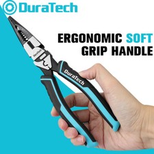 Duratech Heavy Duty 6-in-1 Needle Nose Plier 8.5 Long Nose Pliers Wire Stripper