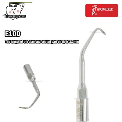Woodpecker Dental Endo Scaler Tips Diamond Coated Root Canal E10D Fit UDS EMS