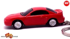 🎁🎄🆕 KEY CHAIN 99/2004 RED FORD MUSTANG GT/5.0 CUSTOM Ltd Ed💕GREAT GIFT💕🎁