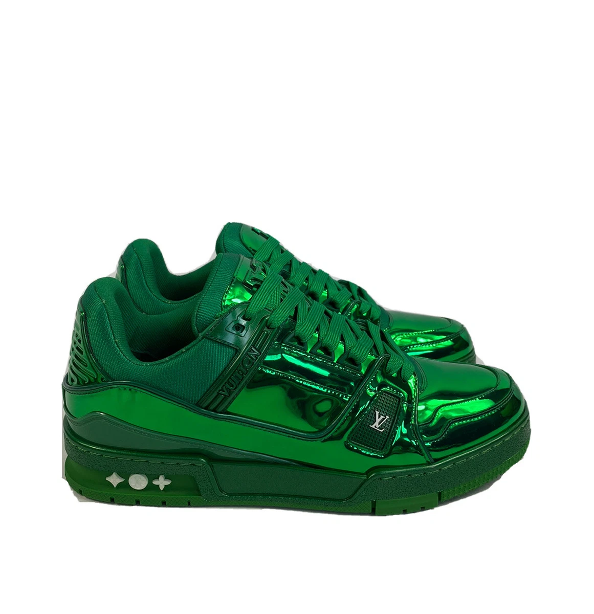 Louis Vuitton LV Trainer Sneaker Green. Size 10.0