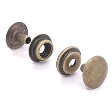 Line 24 Antique Brass Snap 10 Pack 1263-15 by Stecksstore