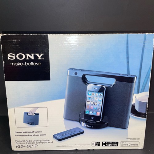 Sony Rdp-M7ip Portable Audio Speaker 30PIN iPod Docking Brand New | eBay