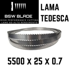 Lama a nastro 5500x25x0.7 per segatrici