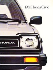 1981 Honda Civic 28-page Original Car Brochure Catalog - 1300 1500 Wagon