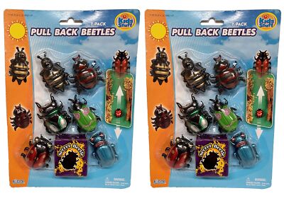 Pull Back Recing Beetle Bug Insect Cars 2 Pack 14 Piece Car Toys