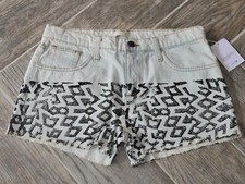 STUNNING Women's Denim Shorts JOE'S 'Bleach Out' Print 29 Made in USA $138 NWT