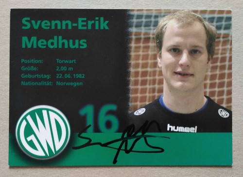 8209 Svenn-Erik Medhus GWD Minden Handball Autogrammkarte original signiert - 第 1/1 張圖片