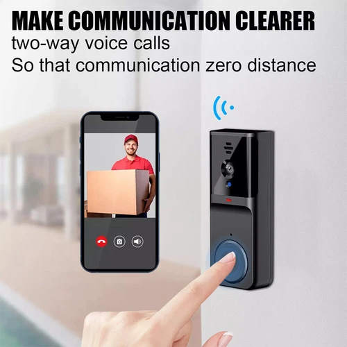 Smart WiFi Wireless Video Doorbell Security Streaming Camera Door Bell Intercom - Picture 5 of 17