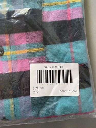 Cakeworthy 30th Anniversary Nightmare Before Christmas SALLY Flannel Shirt 3X 4X - Picture 13 of 15