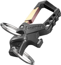 Hephis Heavy Duty Key Chain Bottle Opener,Carabiner Car Key Chains for Men and W