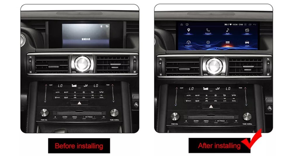 Android Gps Navigation Bluetooth For Lexus Is250 Is300 13~22