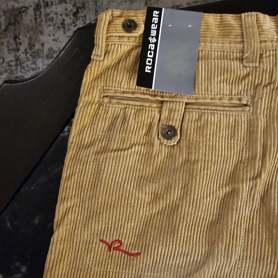Pantalones de mezclilla de patinador holgados de pierna ancha Rocawear Y2K vintage de pana talla 18 jóvenes 30 Foto 2 de 4