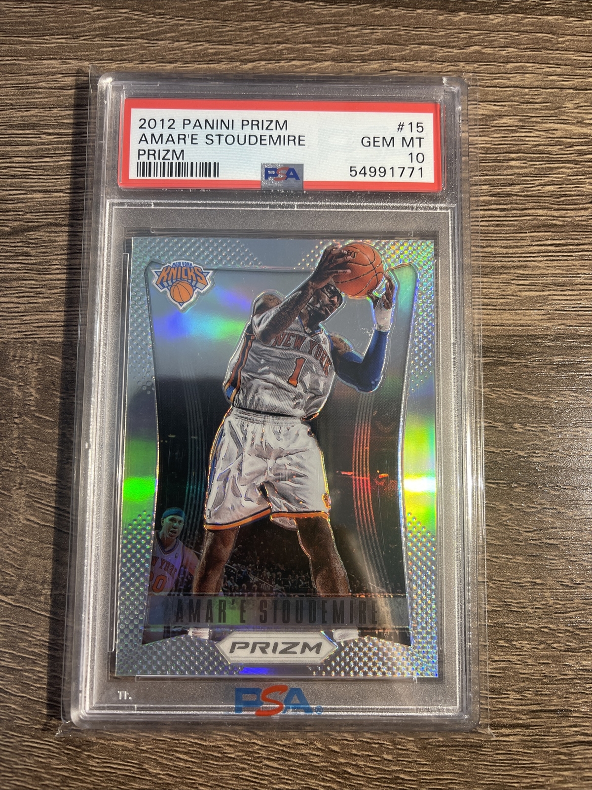 2012-13 Panini Prizm Amar'e Amare Stoudemire Silver Prizms Refractor #15 PSA 10