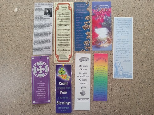 Vintage 90s Christian Bookmark Lot C of 27 - Foto 5 di 6