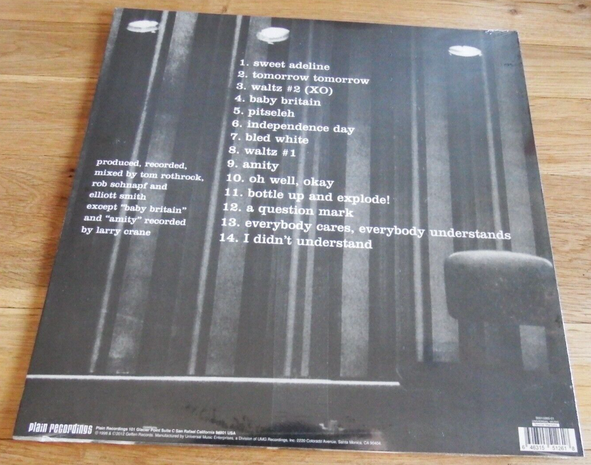 Elliott Smith XO 2012 Reissue 180 gram Vinyl Record LP